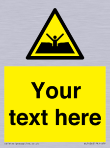 Custom Warning quicksand mud or silt